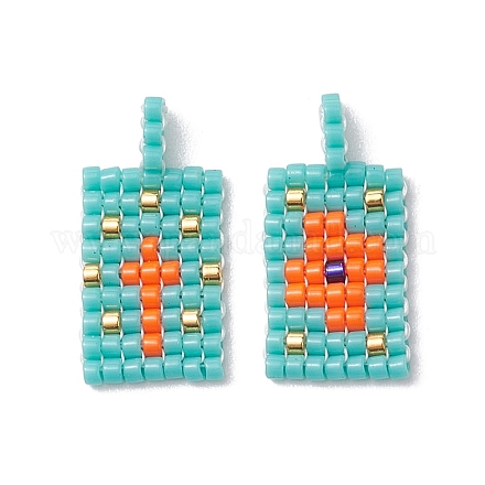 2 шт. подвески из стеклянных бусин PALLOY-MZ00246-04-1