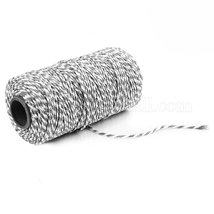 100м макраме 2-слойная хлопковая тесьма MAKN-PW0001-097A-16-1