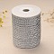Twisted Nylon Thread, Silver, 5mm, about 18~19yards/roll(16.4m~17.3m/roll)