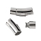 Tarnish Resistant 304 Stainless Steel Bayonet Clasps, Tube, Stainless Steel Color, 31x10x11mm, Hole: 8mm
