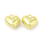 Rack Plating Alloy Charms, Cadmium Free & Nickel Free & Lead Free, Heart, Light Gold, 13.5x13x7.5mm, Hole: 1.5mm