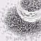 Glass Cylinder Beads, Seed Beads, Silver Lined, Round Hole, Light Grey, 1.5~2x1~2mm, Hole: 0.8mm, about 80000pcs/bag, about 1pound/bag