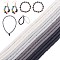 12 Strands 4 Colors Flat Round Handmade Polymer Clay Beads, Disc Heishi Beads for Hawaiian Earring Bracelet Necklace Jewelry Making, Mixed Color, 6x1mm, Hole: 2mm, about 380~400pcs/strand, 17.7 inch, 3strands/color