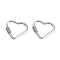 Non-Tarnish 304 Stainless Steel Screw Carabiner Lock Charms, for Necklaces Making, Quick Links, Heart, Stainless Steel Color, 22x24.5x4mm, Screw: 7x4x4.5mm