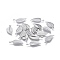 Tarnish Resistant 304 Stainless Steel Charms, Leaf, Stainless Steel Color, 14x6x0.5mm, Hole: 0.8mm