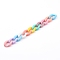 Opaque Spray Painted Acrylic Twist Chains, Quick Link Chains, Colorful, 23x17x5mm, about 39.37 inch(1m)/strand