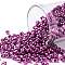 TOHO Round Seed Beads, Japanese Seed Beads, (563) Hot Pink Metallic, 8/0, 3mm, Hole: 1mm, about 222pcs/10g