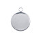Tarnish Resistant 304 Stainless Steel Pendant Cabochon Settings, Plain Edge Bezel Cups, Flat Round, Stainless Steel Color, Tray: 10mm, 16x12x2mm, Hole: 2mm