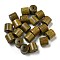 Sandalwood Beads, Barrel, Undyed, Olive Drab, 8x8mm, Hole: 1.8mm, about 1110pcs/500g