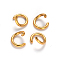 Ion Plating(IP) 304 Stainless Steel Open Jump Rings, Real 18K Gold Plated, 21 Gauge, 4x0.7mm, Inner Diameter: 2.4mm