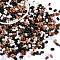 Glass Seed Beads, Round Hole, Peanut, Black, 3.5x6x3.5mm, Hole: 0.8mm, about 4500pcs/pound