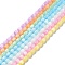 Natural Selenite Beads Strands, Mixed Dyed and Undyed, Drum, Mixed Color, 12x8mm, Hole: 1mm, about 32pcs/strand, 15.51~15.55 inch(39.4~39.5cm)