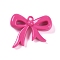Spray Painted Opaque Acrylic Pendants, Bowknot, Camellia, 40.5x49x11.5mm, Hole: 3.5mm