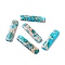 Natural Bule Turquoise Pendants, Rectangle, 48x12x4.5mm, Hole: 1.6mm
