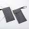 Nylon Foaming Nets, Soap Saver Mesh Bag, Double Layer Bubble Foam Nets, for Body Facial Cleaning, Dark Gray, 20x12cm