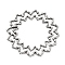 Non-Tarnish 304 Stainless Steel Hollow Pendants, Flower Charm, Stainless Steel Color, 32~33.5x1mm, Hole: 3x2mm