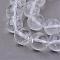 Natural Quartz Crystal Beads Strands, Rock Crystal Beads, Round, 6~7mm, Hole: 1mm, about 66pcs/strand, 37cm