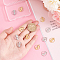 12Pcs 2 Colors 201 Stainless Steel Pendants, Ring with Woman, Golden & Stainless Steel Color, 17.5x15x1mm, Hole: 1.5mm, 6pcs/color