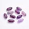 Natural Amethyst Double Terminated Points, Healing Stones, Reiki Energy Balancing Meditation Therapy Wand, No Hole, 20x8mm