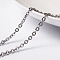 Tarnish Resistant 304 Stainless Steel Cable Chains, Soldered, with Spool, Flat Oval, Stainless Steel Color, 3x2.5x0.6mm, about 65.61 Feet(20m)/roll