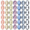 CHGCRAFT 42pcs 7colors Lady Head Resin Flatback Cabochons Vintage Cabochons Beads Flatback Charms for DIY Craft Brooch Pin Phone Case Jewelry Making
