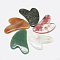 Natural Mixed Gemstone Gua Sha Boards, Scraping Massage Tools, Gua Sha Facial Tools, Heart, 81~84x58~60x6~8mm