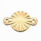 201 Stainless Steel Links connectors, Flat Round, Golden, 15x9x0.5mm, Hole: 1mm