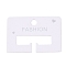 Rectangle Paper Hair Clip Display Cards, White, 4x6x0.04cm, hole: 0.7cm