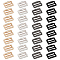 32Pcs 4 Colors Zinc Alloy Underwear Strap Buckles, Bra Hook, Number 9-Shaped, Mixed Color, 15.5x20x2.5mm, Inner Diameter: 2.5x15mm, 8pcs/color