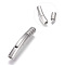 304 Stainless Steel Bayonet Clasps, Matte, Matte Platinum, 29x5mm, Hole: 3mm