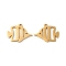 201 Stainless Steel Pendants, Hollow Fish Charms, Golden, 13.5x17.3x0.9mm, Hole: 1.4mm