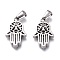 Tarnish Resistant 304 Stainless Steel Pendants, Manual Polishing, Hamsa Hand/Hand of Fatima/Hand of Miriam, Stainless Steel Color, 21.5x14x3mm, Hole: 6x3mm