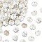 Preciosa® MAXIMA Crystal Round Stones, Czech Crystal, Dura Foiling, Bicone(436 11 177 Rivoli), 00030 242 Argent Flare, SS29(6.15~6.35mm)