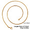 Ion Plating(IP) 1.5mm Unisex 304 Stainless Steel Snake Chains Necklaces