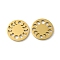 Ion Plating(IP) 304 Stainless Steel Connector Charms, Flat Round Links with Hollow Moon Phase, Golden, 12x1mm, Hole: 1.6mm & 2mm