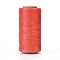 Waxed Polyester Cord, Micro Macrame Cord, Waxed Sewing Thread, Flat, Orange Red, 0.8mm, about 284.33 yards(260m)/roll