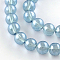 Transparent Spray Painted Glass Bead Strands, Round, Silver, 4mm, Hole: 1.1~1.3mm, about 205pcs/strand, 33.2 inch