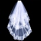 Polyester Bridal Veils, White, 800mm