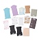 Paper Display Cards, Hair Clip Display Cards, Mixed Shape, Mixed Color, 10.3~15.8x6.5~7.8x0.03cm