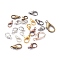 Alloy Lobster Claw Clasps, Parrot Trigger Clasps, Cadmium Free & Lead Free, Mixed Color, 10~21x5.5~12x3~4mm, Hole: 1~2.5mm