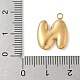 Подвески с инициалами из нержавеющей стали 304 STAS-S186-12N-G-3