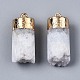 Естественно druzy агат подвески G-S359-315-2