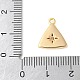 Латунные микропаве прозрачные подвески с фианитом KK-U064-08G-3