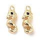 Латунные микро-паве черные кубические циркониевые подвески KK-C054-25G-1
