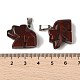 Подвески из натуральной красной радуги яшмы G-B127-02P-02-4