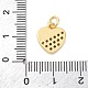 Латунные микро проложить кубического циркония подвески KK-S510-49G-03-3