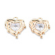 Подвески из латуни с прозрачным фианитом KK-N232-478LG-2