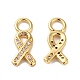 Подвески из циркония с покрытием из латуни KK-O142-43G-2
