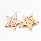 Кулоны вера из латуни с прозрачным кубическим цирконием KK-N232-177G-NF-2