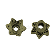 6 -petal тибетском стиле сплава крышки шарика TIBEP-R304-117AB-LF